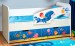 Кровать детская с фотопечатью Дельфин ЛДСП в Красноперекопске